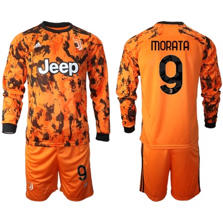 Fußballtrikots Juventus Morata 9 Kinder Ausweich Trikotsatz 2020-2021 Langarm Fußballtrikots Juventus Morata 9 Kinder Ausweich Trikotsatz 2020-2021 Langarm